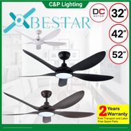 [Installation Promo] Bestar Wind 32" / 42" / 52" 5 Blade DC Ceiling Fan with LED