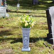 chulisia Cemetery Grave Flower Vase Angel Vase Container Easy Installation Remembrance Gravestone De