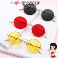 BJASHOP Vintage Sunglasses Metal Frame Circle Glasses Fashion Round Sunglasses