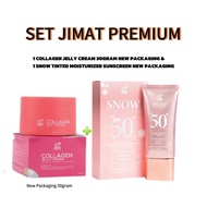 DHERBS COMBO JIMAT (1 COLLAGEN JELLY CREAM & 1 SNOW TINTED MOISTURIZER SUNSCREEN)