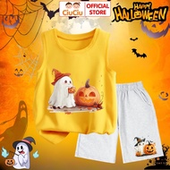 Set quần áo Halloween cho bé trai bé gái CIUCIU BABY bộ quần áo ba lỗ chất thun cotton thoáng mát