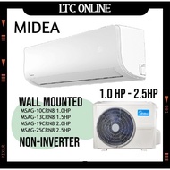 Midea Air Conditioner Wall Mounted R32 Extreme Cool Non-Inverter 1.0HP -2.5HP MSAG-10CRN MSAG-13CRN MSAG-19CRN MSAG-25CR