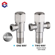 TQTQ SUS 304  Angle Valve One or Two Way 1/2"×1/2“ Angle Valve For Toilet Bidet Faucet Stainless Steel