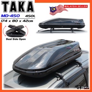 TAKA MD-450 Car Roof Box [Explorer Series] [XL Size] [Glossy Black] Cargo ROOFBOX