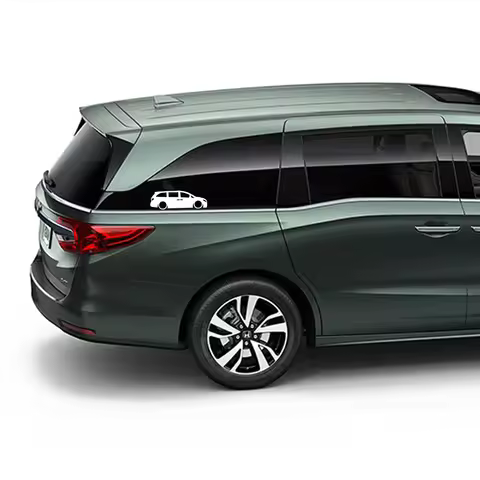 Car Stickers For Honda Odyssey LX RC 1 Lowered Minivan Sticker Graphic Van Vehicle Model Decoration 