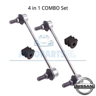 [4 IN 1 COMBO SET] Nissan Thailand Rear Absorber Link & Stabilizer Bush for Nissan Navara NP300