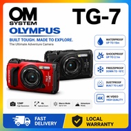OM System Tough TG-7 Waterproof Camera 4K Video 12MP Rugged Shockproof Freezeproof Underwater Camera