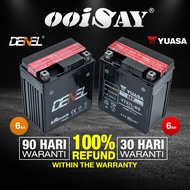YUASA DENEL YTX7L-BS (MF) - Motorcycle Battery - R25 BENELLI RFS150 CBR250 KLX150 - YTX7