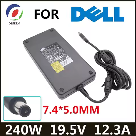 240W 19.5V 12.3A 7.4*5.0mm ADP-240AB D Charger Laptop Adapter For Dell Alienware M15x M17x M18X R2 X