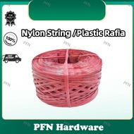 1kg Plastic Raffia/ Nylon String Red Color Premium Plastik Rafia Untuk Pertanian UV Rope💥 Ready Stock💥