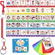 50PCS Autism Behaviour Communication Cards for Speech Delay Children and Adults Special Needs Visual