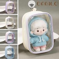 DANILO 10cm Transparent Doll Bag, Portable Zipper Doll Storage Bag, Dolls Walking Bag Display PVC Cl