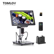 TOMLOV DM202 Max Digital Microscope 1500x, Coin Microscope with Lights,25MP HDMI Soldering Microscop