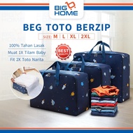Beg Toto Berzip Comforter Bag Storage Beg Plastik Toto Beg Baju Besar Clothes Storage Bag Guni Berzi