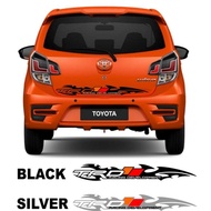✙✈✢Toyota Wigo Rear Sticker Design TRD Tribal