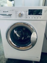 Brandt 白朗 洗衣機 7.0公斤 1400轉 變頻 前置式洗衣機 (可飛頂) 包送貨安裝