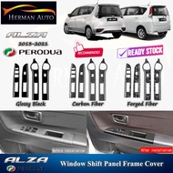 HermanAuto Perodua Alza Old 2013-2021 Car Window Switch Panel Frame Cover Garnish Accessories