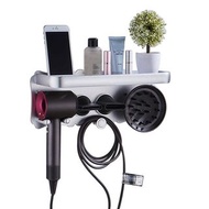 Hair Dryer Wall Mount Holder for Dyson Supersonic Bathroom Toothbrush Makeup Cosmetic Shelf Rack 戴森吹風機置物架