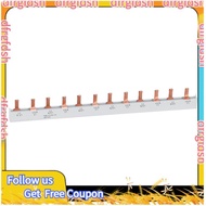 【D&F】Copper Busbar 2P-12W for Distribution Box Circuit Breaker PIN TYPE MCB Connector Busbar Breaker