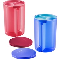 Tupperware Trio Storer 1.5L Divided Canister Bekas ada compartment Food Storage Keeper 3 bahagian