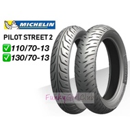 TAYAR MICHELIN PILOT STREET 2 130/70-13 , 110/70-13 Tubeless Tyre Scooter