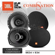 [ชุดอัปเกรด] JBL ลำโพงรถยนต์ ดอกลำโพง ลำโพงแกนร่วม ขนาด6.5นิ้ว JBL STAGE2 634 + ลำโพง6x9 JBL STAGE2 9634 JBL Car Audio