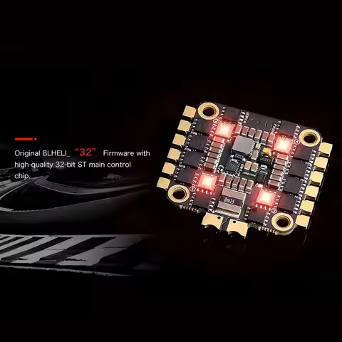 T-MOTOR F55A PROII 4in1 6S BLHeli32 Brushless ESC 128k 10V 2A BEC for RC fpv Racing Drones