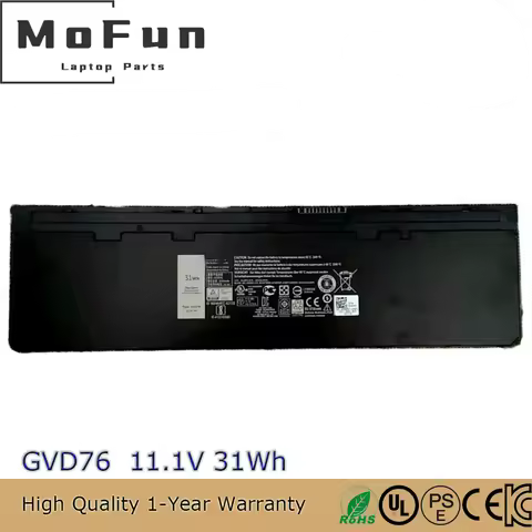 Original GVD76 11.1V 31Wh Laptop Battery for Dell Latitude E7240 E7250 Ultrabook