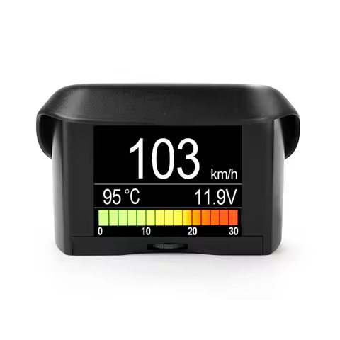 New A202 OBD2 Head Up Display HUD Engine Diagnostic Speed Water Temperature Tachometer Display Instr