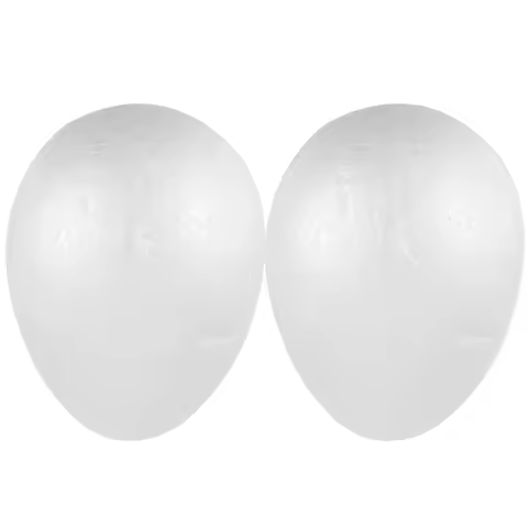 2pcs Foam Eggs White 20Cm Smooth Polystyrene Craft Eggs For Diy Painting Easter Decoration Art Proje