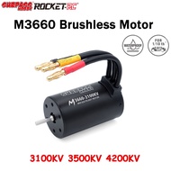 Surpass Hobby M3660 3100KV 3500KV 4200KV Waterproof Brushless Motor 3.175 Shaft 2-3S For 1/10 RC Car