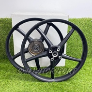 Sport Rim ENKAI 555 5 Batang 5L 5 Kaki With Bearing Bush 1.4 X 17 / 1.4 X 17 - HONDA WAVE110 Black