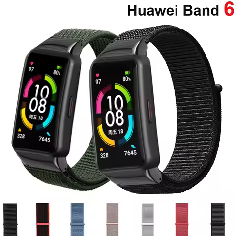 Nylon Strap For Huawei Band 6/6 Pro huawei band6 Smartwatch Replacement belt correa Breathable Sport