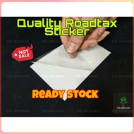 Road Tax Sticker/Puspakom Sticker/Road Excise Mirror Sticker/Road Excise Sticker