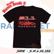 Super Car I Porsche 911 Racing Car Kids T-Shirt | Porsche 911 Racing Car Kids Clothes [FREE NAME]