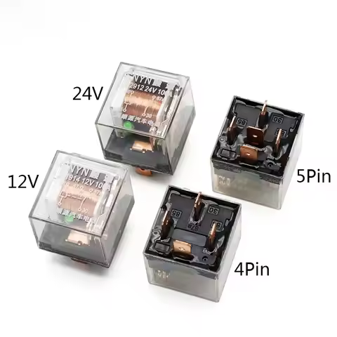 1pcs Waterproof Automotive Relay 12V 100A 5Pin SPDT Car Control Device Relays DC 24V High Capacity S