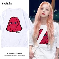 GIDLE宋雨琦同款周边短袖T恤女夏季粉丝应援服百搭衣服休闲半袖潮GIDLE Song Yuqi with peripheral short-sleeved T20251112