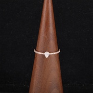 CARTIER(卡地亞)  18K玫瑰金 鑽石 Etincelle 水滴形鑽戒18分