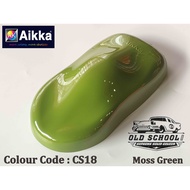 AIKKA CS18 MOSS GREEN OLD SCHOOL SUPREME SOLID COLOUR 2K CAR PAINT