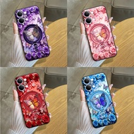 Case for Vivo Y05 / Y11D printed (flat) with butterfly and rose motifs