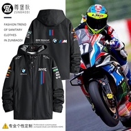 🏎️ เสื้อแข่งรถ F1 BMW BMW Motogp ทีมโรงงานชุดขี่เสื้อแจ็คเก็ตรถจักรยานยนต์เสื้อแจ็คเก็ตผู้ชายกันลมในฤดูใบไม้ผลิและฤดูใบไม้ร่วง ชุดลำลองกลางแจ้ง