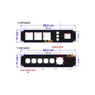 2u acc plate can be customized with name and hole