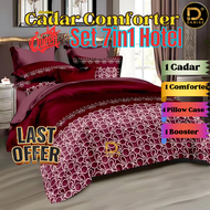 SET Cadar Hotel 8 STAR DAMIAS 8 IN 1 WITH COMFORTER QUEEN/KING SIZE Cotton High Quality