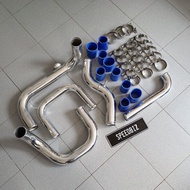 ✔️TURBO INTERCOOLER PIPING KIT EG EK DC2 D15 D16 B18 ALUMINUM BLOT-ON
