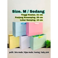 Paper Bag/Paper Bag/Paper Bag/Paperbag/Color Ribbon M Medium Size