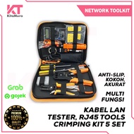 Professional Tool Kit, RJ45 Portable LAN Networking Tool Kit, Crimping 5sets