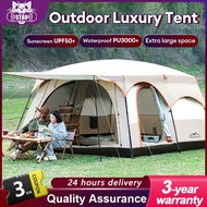 SPORT Khemah Camping Tent Waterproof Khemah unta 5-14 Persons Outdoor large Family Tent Double Layer