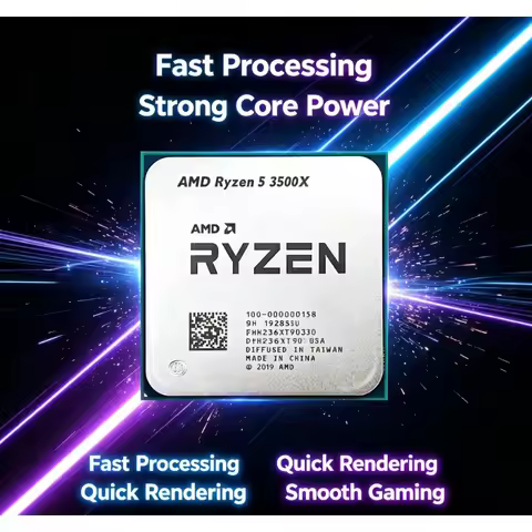 Desktop Central Processor Ryzen 5 3500X 6 Core 6 Thread Compatible With A320 B450 B550 AM4 Motherboa