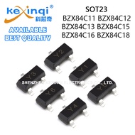 (20pcs) BZX84C11 BZX84C12 BZX84C13 BZX84C15 BZX84C16 BZX84C18 Y1 Y2 Y3 Y4 Y5 Y6 SOT23 Voltage Stabil