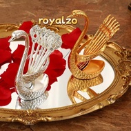 ROYALZO Swan Base Stand Spoons, Swan Base Holder Creative Swan Spoons, Elegant Table Decoration with